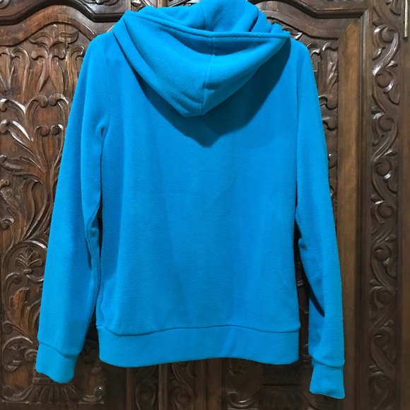 NWOT - Hooded fleece moto-style sweatshirt/jacket - Picture 8 of 8
